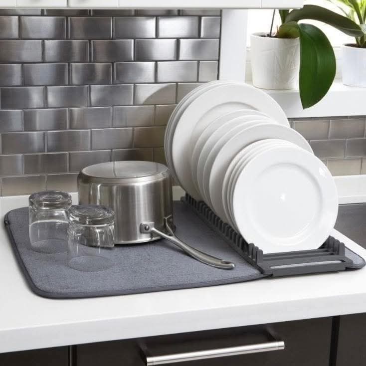 Égouttoir de cuisine multifonction avec Tapis