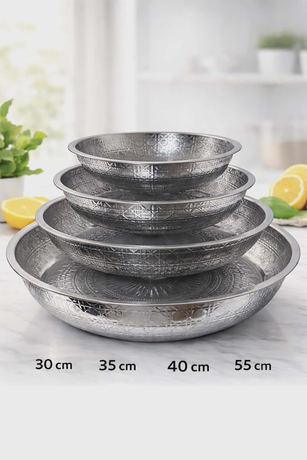Set de Bols en Acier Inoxydable (4 pièces)