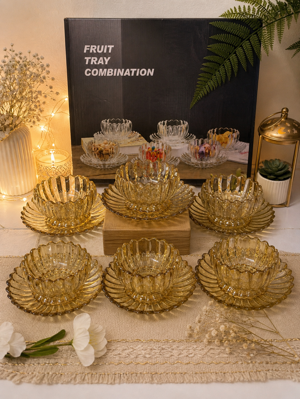 6 plaques de Fruits   – Set de présentation