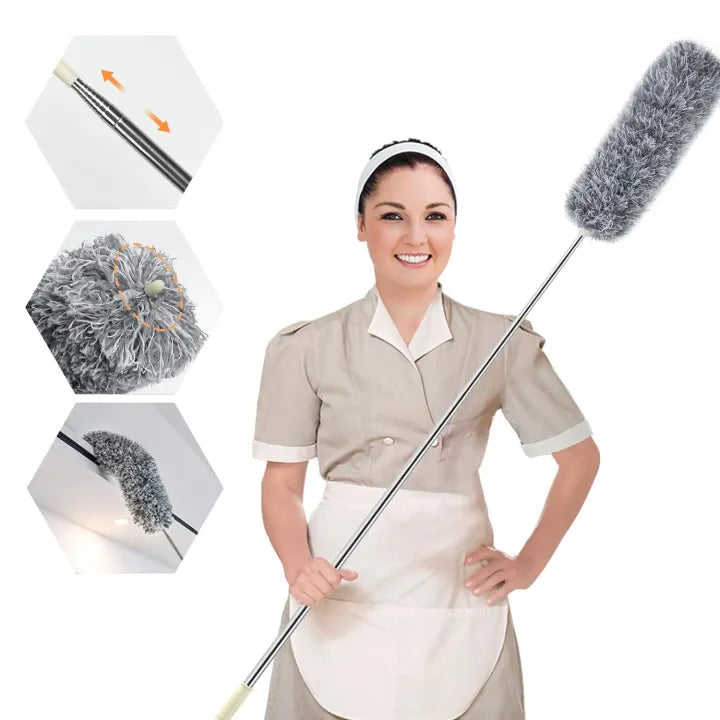 Plumeau Microfibre Télescopique