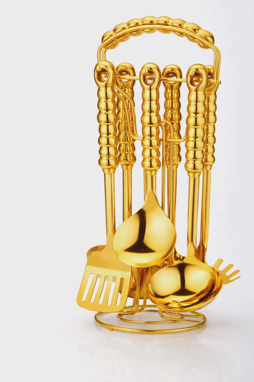 Set d’ustensiles de cuisine Dore 6 pièces avec support en acier inoxydable