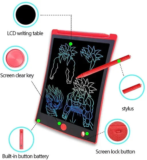 Tablette de dessin et d’écriture créative 12″ – Bloc notes numérique LCD
