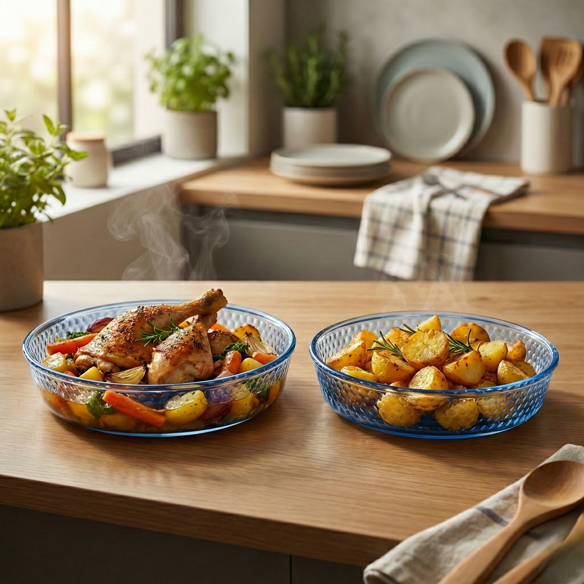Pack BORART Rond en Verre 2 PCs – Made in Turkey 🇹🇷🍲