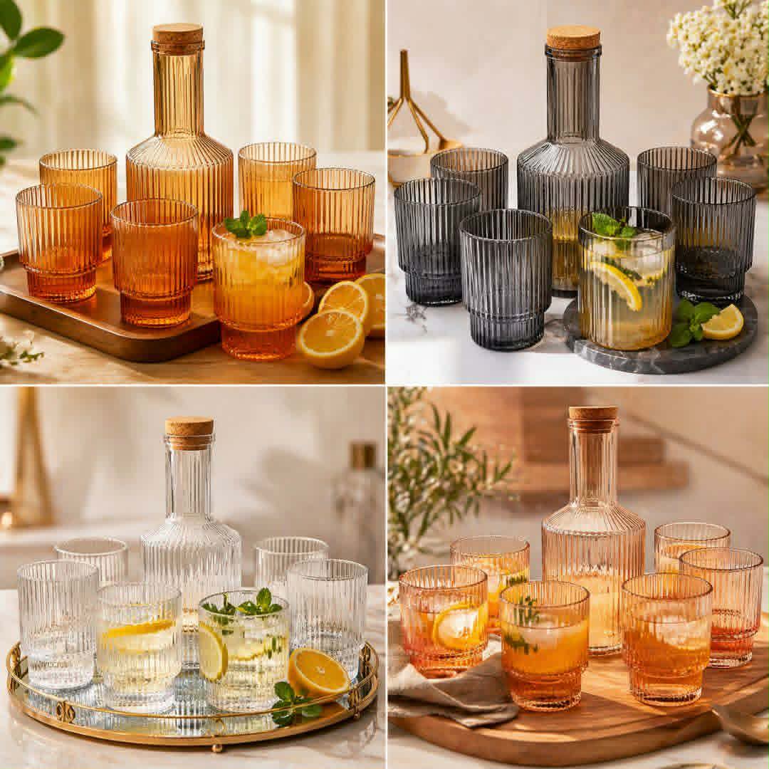 Ensemble Carafe et 6 Verres