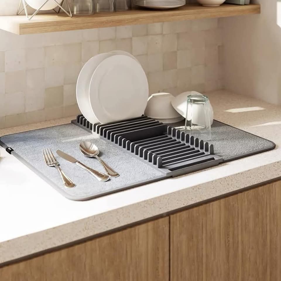 Égouttoir de cuisine multifonction avec Tapis